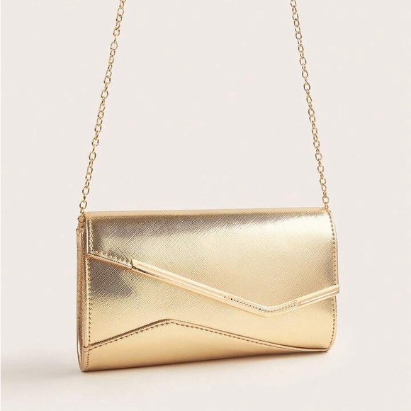 Elegant Gold Clutch Bag - Picture 4 of 8